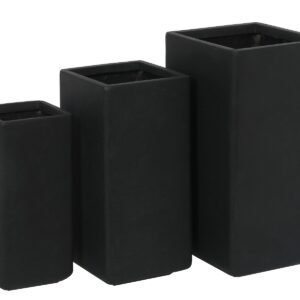 Square planter Rosa L 34x34x70 cm