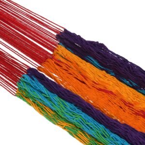 Hammock Alicante in red-yellow-blue 200x100cm by Miloo Home