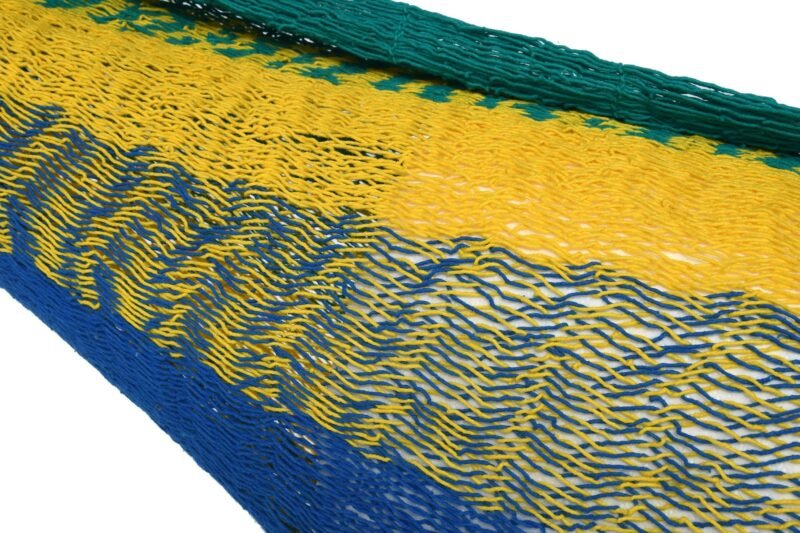 Hammock Alicante in blue-green-yellow 200x100cm by Miloo Home