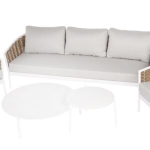 Dviejų Cora White stalelių rinkinys 40x47 cm / 100x29 cm