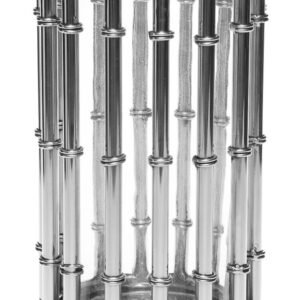 Lantern Pillar 13x13x21cm silver