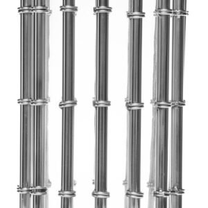 Lantern Pillar 13x13x21cm silver