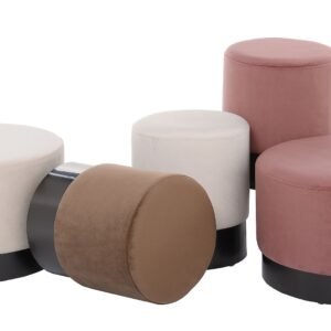 Pufa New Nero 55x35cm velvet powder rose