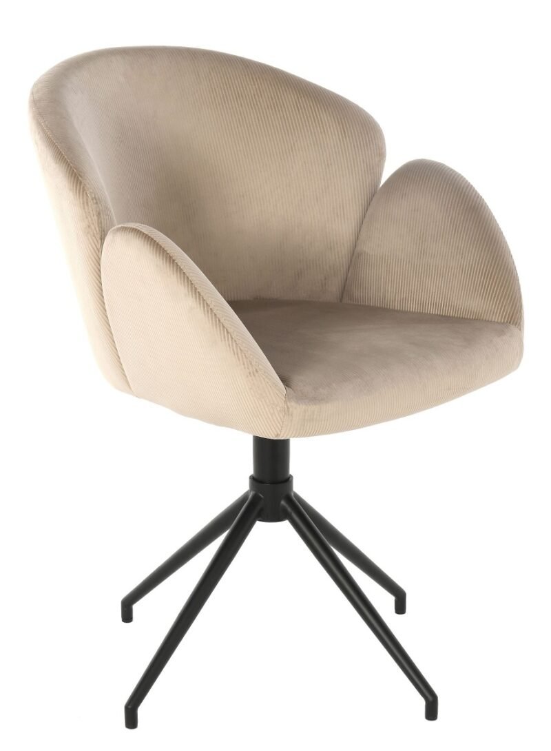Swivel chair Leaf 60x60x76cm beige