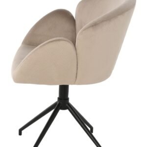 Swivel chair Leaf 60x60x76cm beige