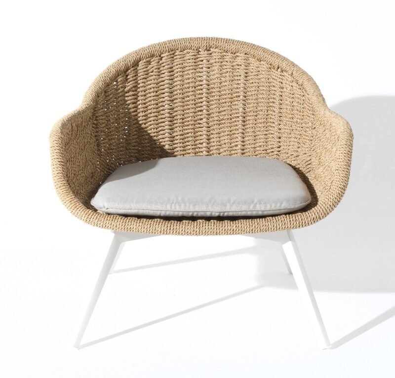 Beige garden chair Bati 82x70x47 cm by Miloo Home
