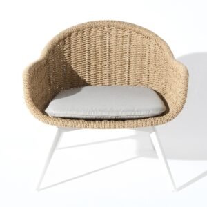 Beige garden chair Bati 82x70x47 cm by Miloo Home