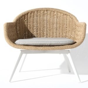 Beige garden chair Bati 82x70x47 cm by Miloo Home