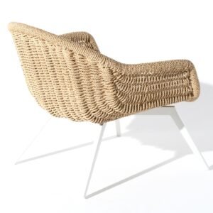 Beige garden chair Bati 82x70x47 cm by Miloo Home