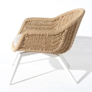 Beige garden chair Bati 82x70x47 cm by Miloo Home