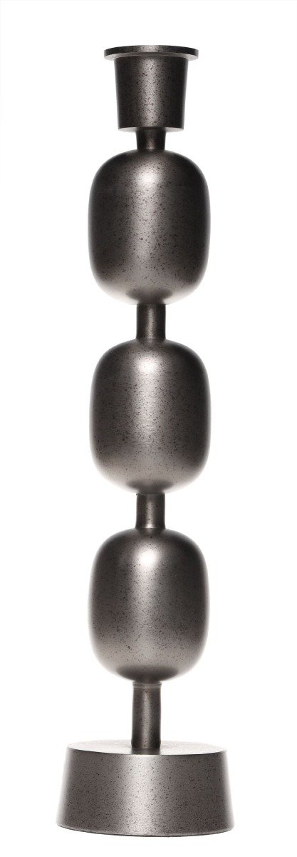 Fancy art bronze candlestick S 10x10x43cm