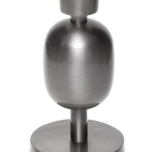 Fancy art dark bronze candle holder L 10x10x22cm