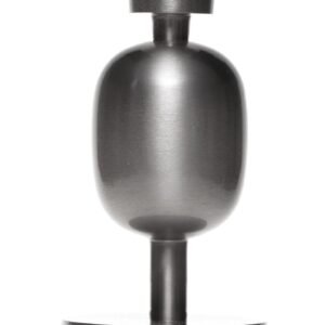 Fancy art dark bronze candle holder L 10x10x22cm