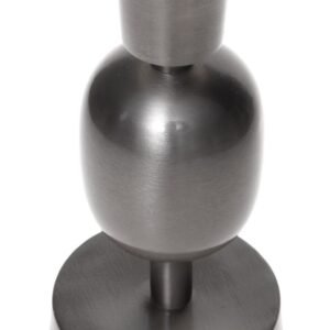 Fancy art dark bronze candle holder L 10x10x22cm