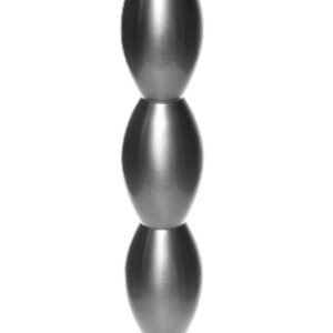 Fancy art long dark bronze candlestick S 9x9x82cm