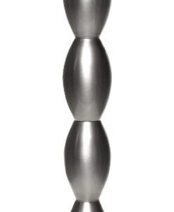 Fancy art long dark bronze candlestick S 9x9x82cm