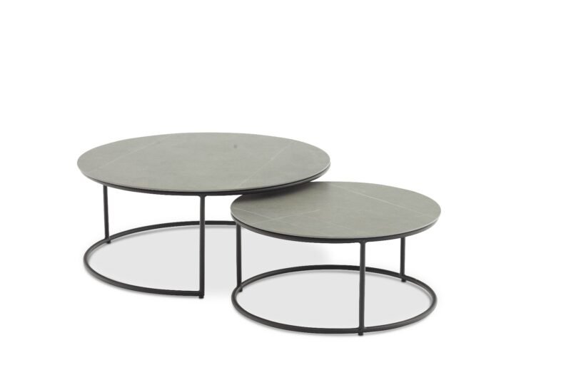 Set of two outdoor coffee tables Iluma 85x36 cm/65x31 cm by Miloo Home