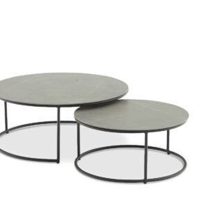 Set of two outdoor coffee tables Iluma 85x36 cm/65x31 cm by Miloo Home
