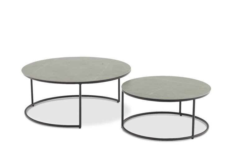 Set of two outdoor coffee tables Iluma 85x36 cm/65x31 cm by Miloo Home