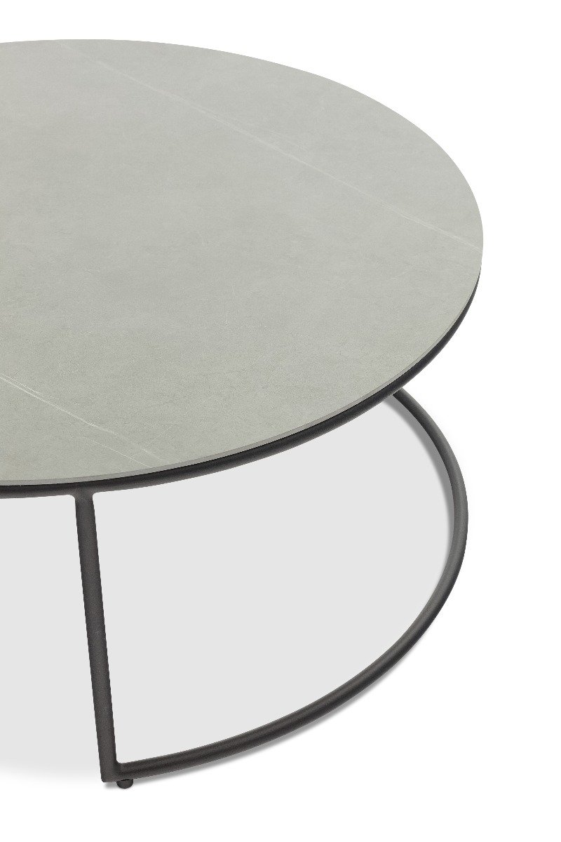 Set of two outdoor coffee tables Iluma 85x36 cm/65x31 cm by Miloo Home