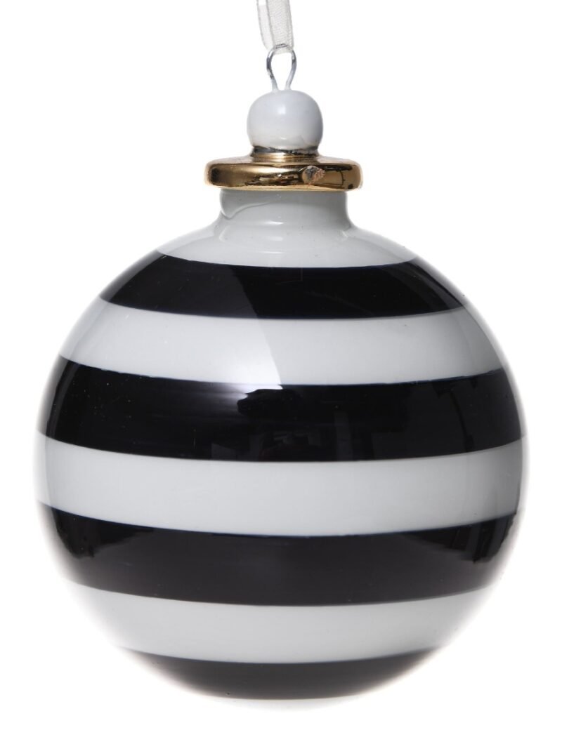 Easter Egg 8cm Black and White