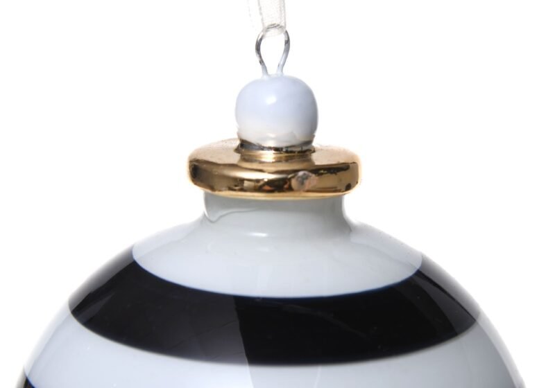 Easter Egg 8cm Black and White