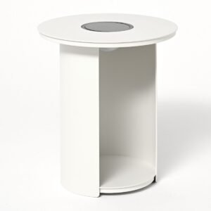 Sodo kavos staliukas su saulės energija maitinamu apšvietimu „Tongo M“ 71x71x42 cm, gamintojas „Miloo Home“.