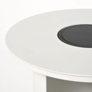 Sodo kavos staliukas su saulės energija maitinamu apšvietimu „Tongo M“ 71x71x42 cm, gamintojas „Miloo Home“.