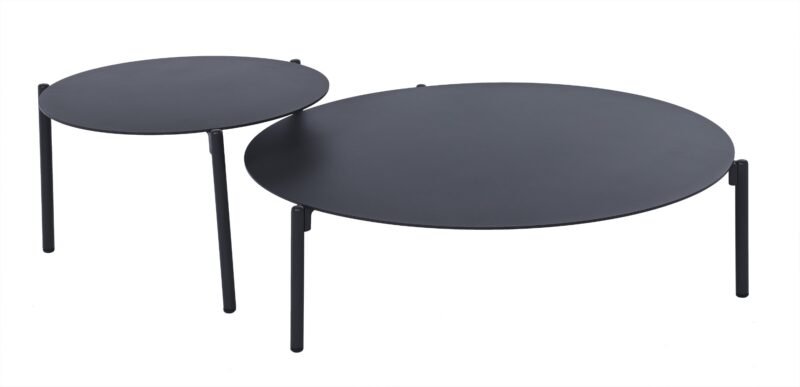 Dviejų Cora Anthracite stalų rinkinys 40x47 cm / 100x29 cm