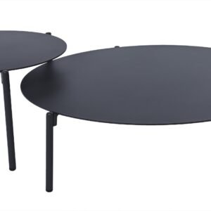 Dviejų Cora Anthracite stalų rinkinys 40x47 cm / 100x29 cm