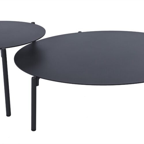 Dviejų Cora Anthracite stalų rinkinys 40x47 cm / 100x29 cm