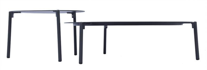 Dviejų Cora Anthracite stalų rinkinys 40x47 cm / 100x29 cm