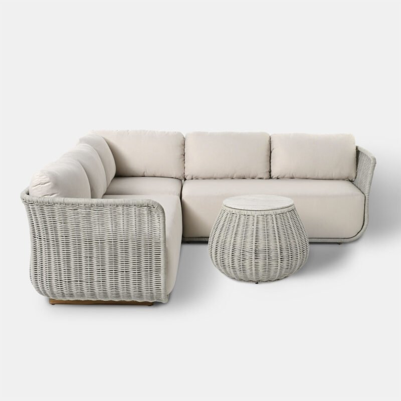 Kampinis svetainės komplektas „Pioverna“ 3 dalių 230x230x70 cm