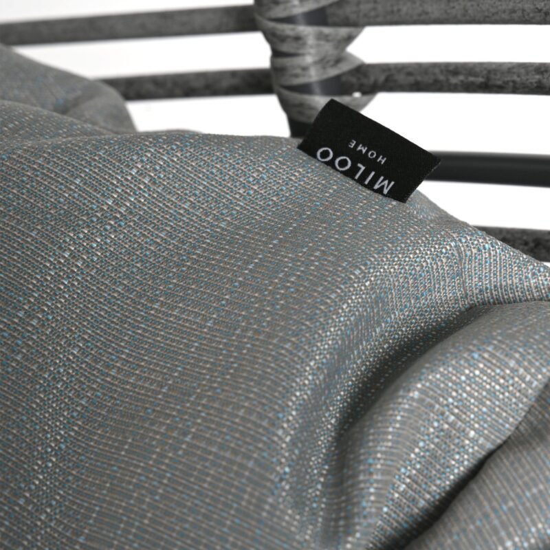 Pagalvėlė kabinamajam kėdės „Cocoon De Luxe“ modelio – smėlio spalvos su mėlynu melange, gamintojas „Miloo Home“.