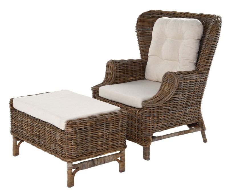 Fotelis su atlošu 83x52x47 cm/ 88x72x107 cm