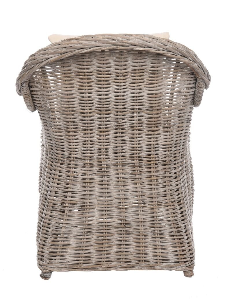 Bėžinis rotango fotelis „Athena“ su pagalve 64x56x88 cm, gamintojas „Miloo Home“