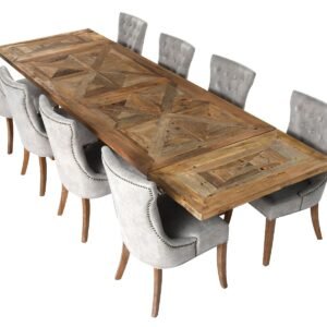 Prancūziškas kambario stalas su William kėdėmis