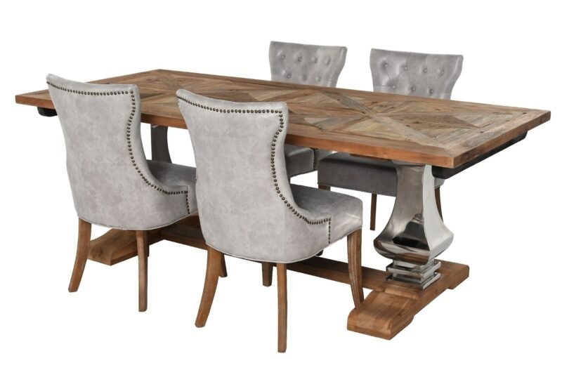 Prancūziškas kambario stalas su William kėdėmis