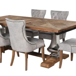 Prancūziškas kambario stalas su William kėdėmis