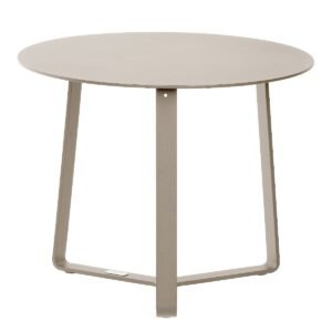 3 dalių sodo baldų komplektas „Lisbon Round“ smėlio spalvos.