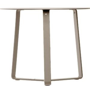 3 dalių sodo baldų komplektas „Lisbon Round“ smėlio spalvos.