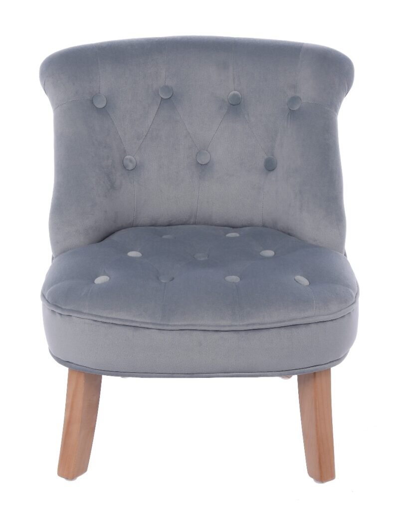 Vaikiška kėdė Principesa pilka 49x48x53cm