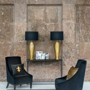 Bel-Air stalo lempos pagrindo matmenys yra 25x25x66 cm.