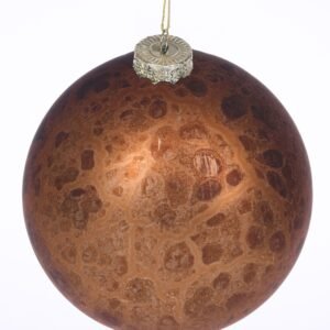 Brown shaded bauble 10 cm