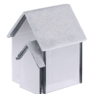 Double LED mirror house 10x9x12 cm