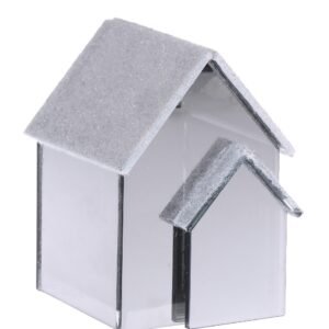 Double LED mirror house 10x9x12 cm