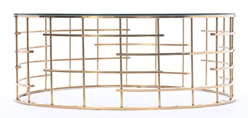 Round coffee table San Francisco 110x42 cm by Miloo Home