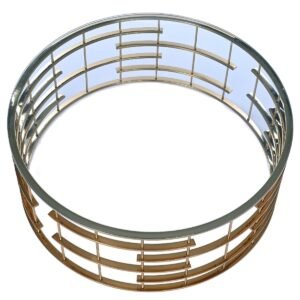 Round coffee table San Francisco 110x42 cm by Miloo Home