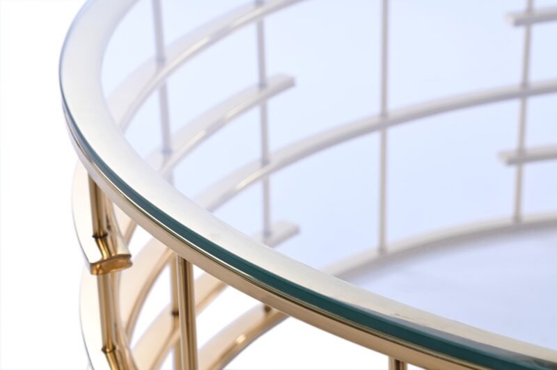 Round coffee table San Francisco 110x42 cm by Miloo Home